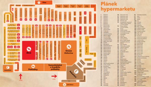 Plán hypermarketu Globus Štěrboholy